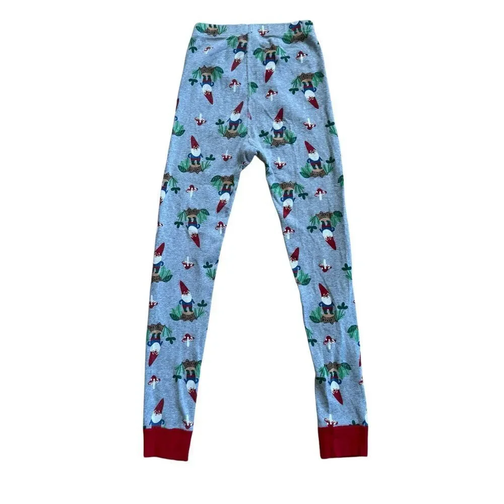 Hanna Andersson Pajama Bottom Pants Gnome Size 8 Organic Cotton